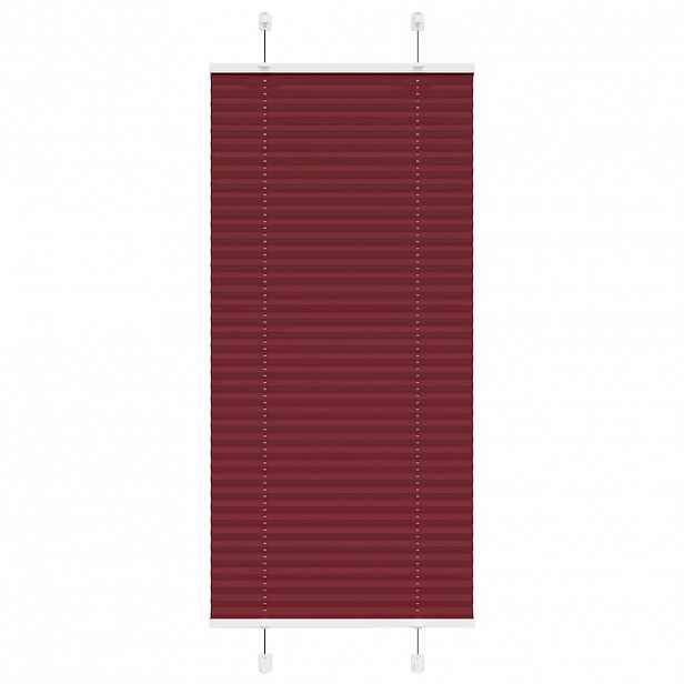 vidaXL Plisovaná roleta Bordeauxská červená 60x150 cm Šířka látky