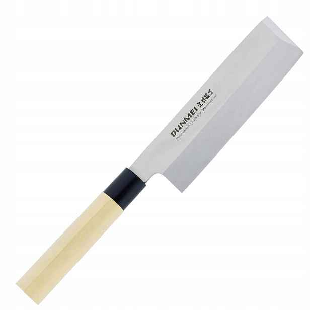 Bunmei Japonský ostrý Nůž Kuchyňský sekáček Usuba na sekání 56-57 Hrc 18 cm