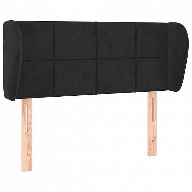 vidaXL Čelo postele typu ušák černé 83x23x78/88 cm samet