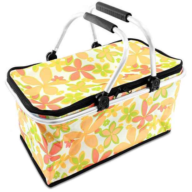 HomePRO BG277B Termo piknikový košík skládací 41x23x27 cm, barevná