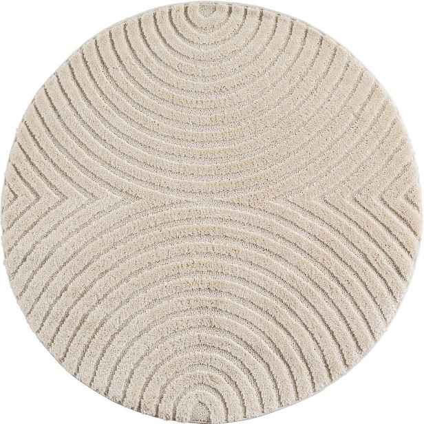 Krémový kulatý koberec ø 80 cm Art 1122 – Ayyildiz Carpets