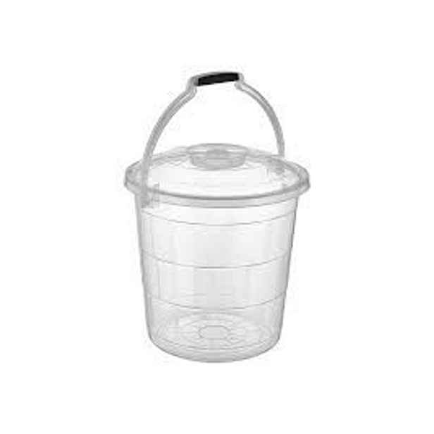 vědro 10l s víkem, transpar.plast
