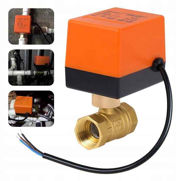 Elektroventil Kulový 3/4 palce s pohonem 230 V DN20 vodní pohon