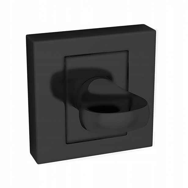 Čtvercový Wc závěs LK5 903A, černá povrchová úprava, hliník 55x55 mm