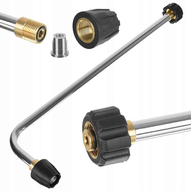 Lanca úhlová tryska závit M22 F pro myčku Karcher Hd Hds pro podvozek kol