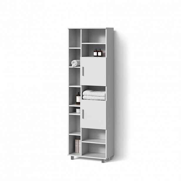 Livinity® KOUPELNOVÁ SKŘÍŇKA Eisak Bílá 60 x 190 cm