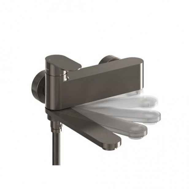 Ravak Chrome II vanová baterie s otočným ramínkem 150 mm grafit kartáčovaný X070662