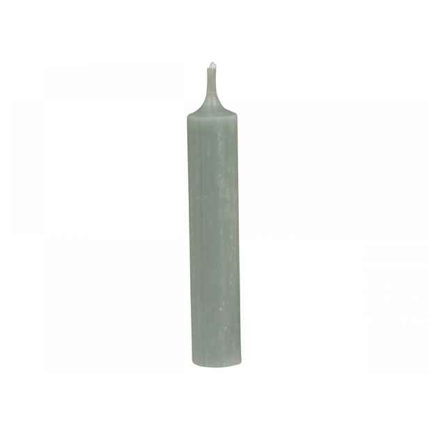 Zelená úzká krátká svíčka Short dinner verte - Ø 2 *11cm / 4.5h Chic Antique