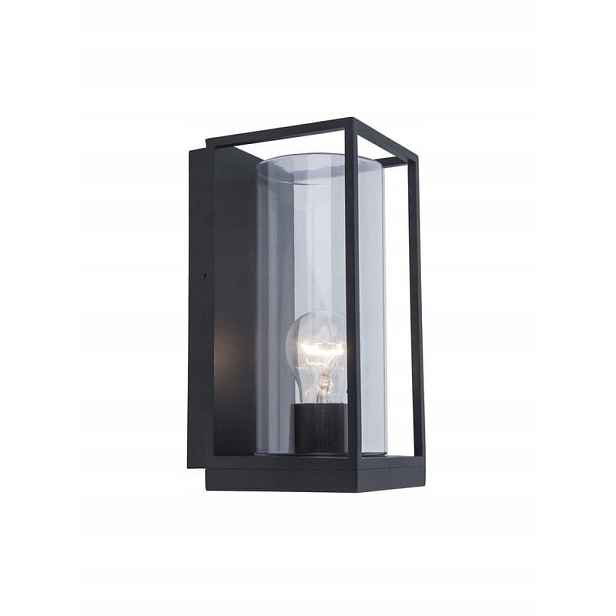 Moderní fasádní lampa pro venkovní nástěnné svítidlo Flair Černá Lutec