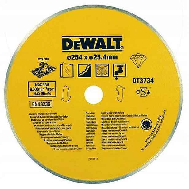 Diamantový kotouč na žulu 250x25,4 DeWalt DT3734