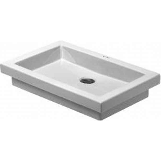 Duravit 2nd floor - Umyvadlo na desku 58x42 cm, bez přepadu, bílá 0317580000