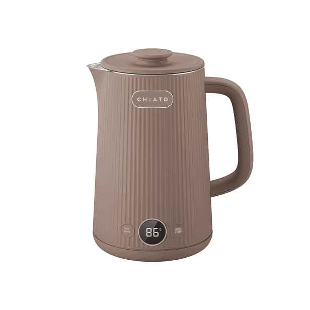 Konvice CHiATO heatPLAY Groove – 1.7 l, šedohnědá