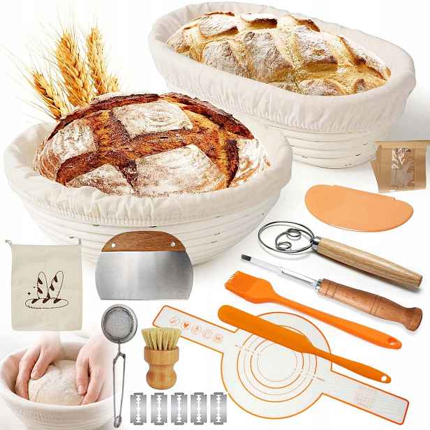 Košík Na Kynutí Chleba Forma Na Garování Těsta Ovál /kulatý 2KS