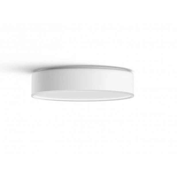 Philips Hue Smart osvětlení - Chytré stropní LED svítidlo, průměr 26 cm, 9,6 W, stmívatelné, s ovladačem, bílé světlo, bílá 915005996401