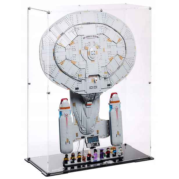 Vertikální vitrína Blacked Brick pro Lego 10356 Icons Star Trek: Enterprise