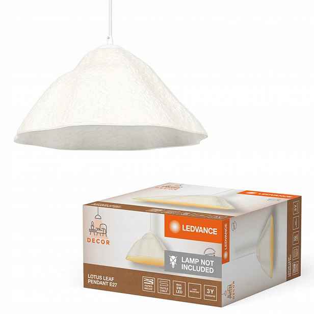 Závěsné Stropní Svítidlo Dekorativní E27 Převis Bílý Decor Ledvance