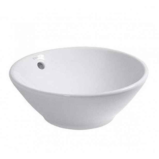 Duravit Bacino - Umyvadlo na desku, průměr 42 cm, s přepadem, bílá 0325420000