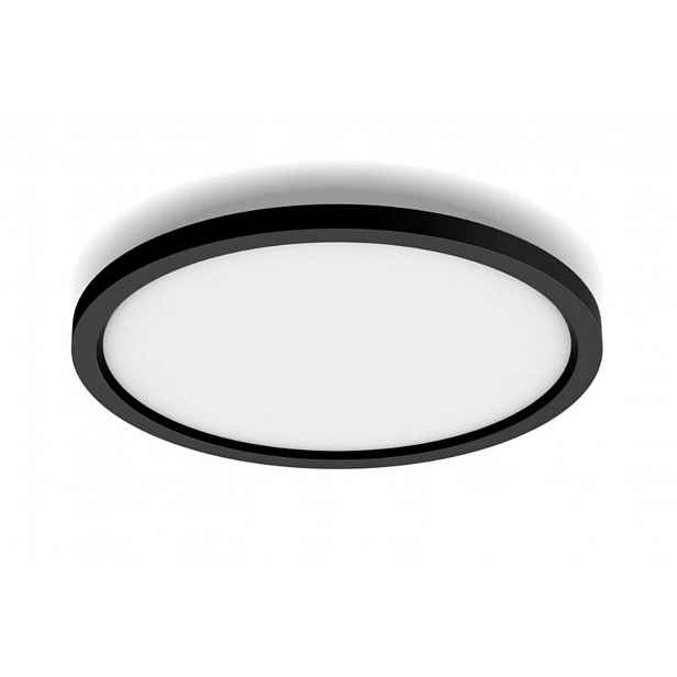 Philips Hue Smart osvětlení - Chytré stropní LED svítidlo, průměr 39,5 cm, 24,5 W, stmívatelné, s ovladačem, bílé světlo, černá 929003597901