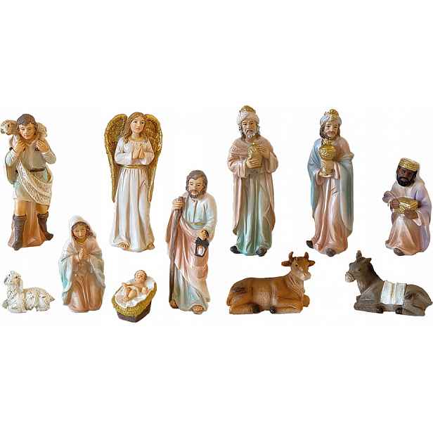 Figurky Do Betléma, Sada 11 Ks, Vánoční, Výška 11 CM
