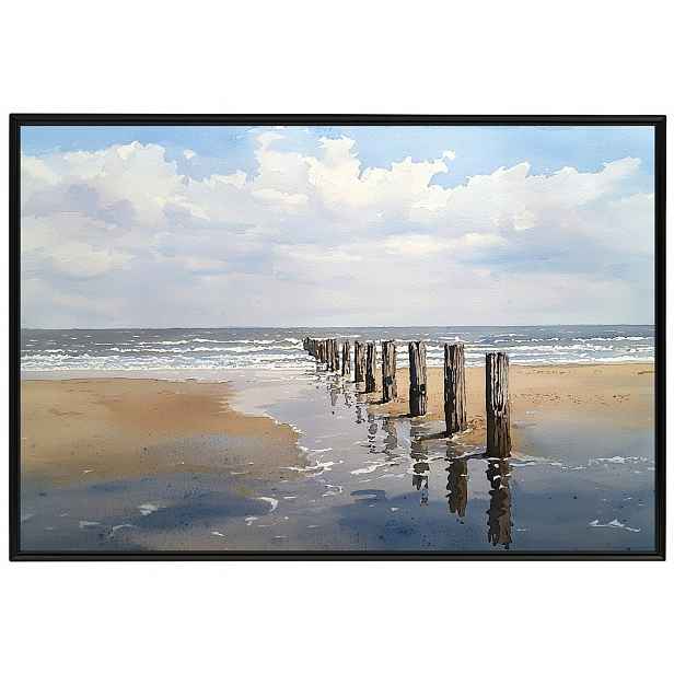 Plakát Rámeček Aluminium Pláž Moře Pale Falochron Baltyk Natura 60x40