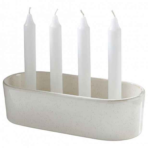 Butlers Adventní svícen 26 x 11 cm - bílá