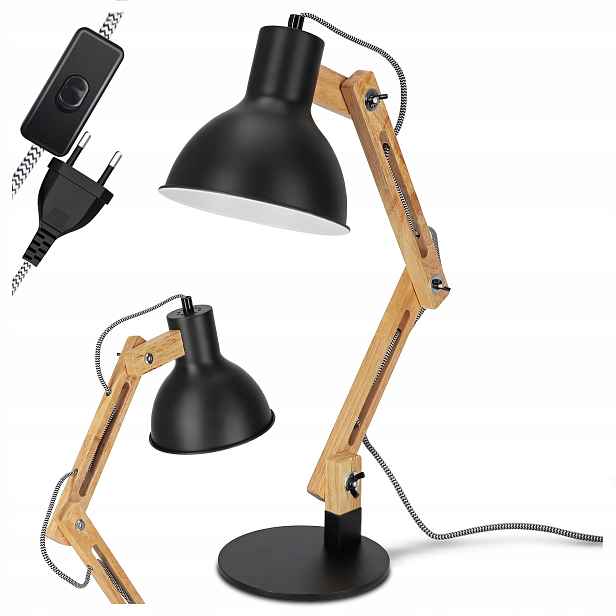 Noční Lampa na psací stůl Led do ložnice E27 Kreslící nastavitelná