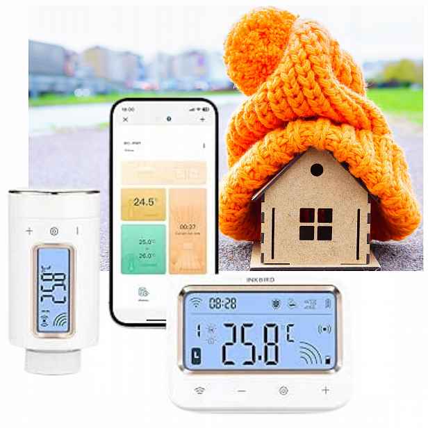 Termostatická sada Digitální regulátor vytápění pro ovládání hlavice