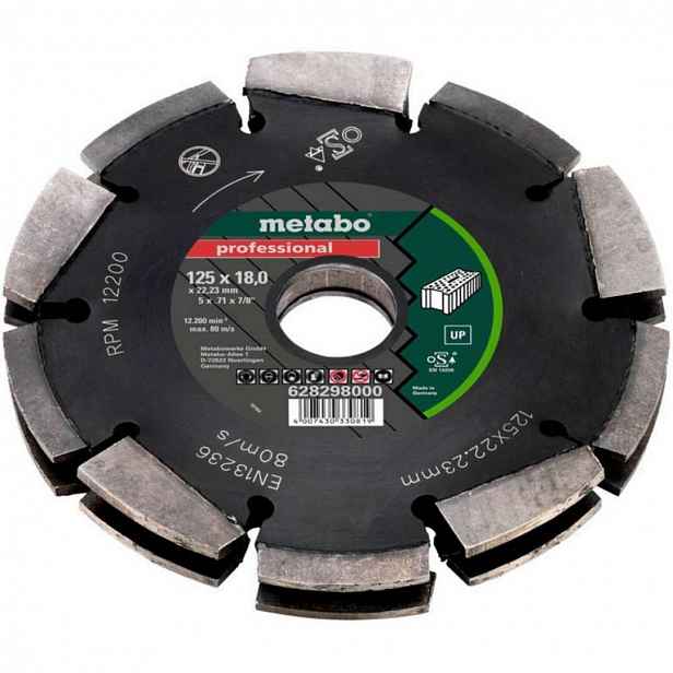 Metabo - Diamantový frézovací kotouč na zdivo, 125x22,23 mm 628298000