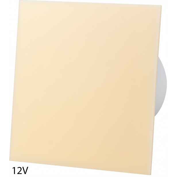 Nízkonapěťový Ventilátor 12 V S Plexi Panelem Béžový Standard Fi 100