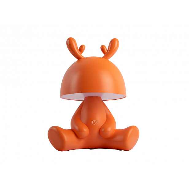 Noční lampička do dětského pokoje Deer, bezdrátová, oranžová