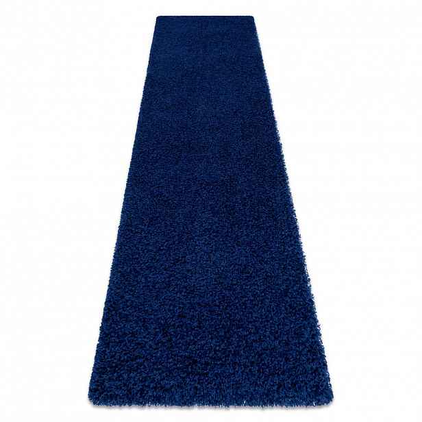 rugsX BĚHOUN SOFFI shaggy 5cm tmavě modrý - do kuchyně, předsíně, chodby, haly 70/200 cm