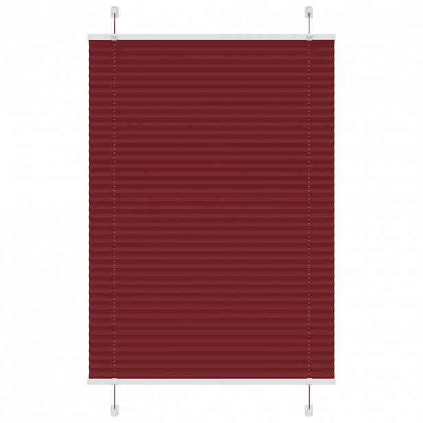 vidaXL Plisovaná roleta Bordeauxská červená 100x150 cm Šířka látky