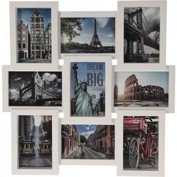 Závěsný fotorámeček Paris, bílá, 45,5 x 45,5 x 2,5 cm