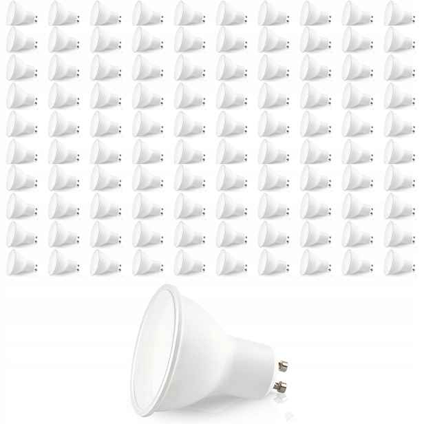 100x Led žárovka GU10 1W 4000K Barva Neutrální Lls Sada 100 Ks