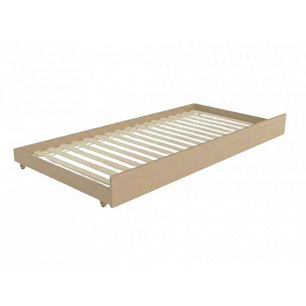 Benlemi Dřevěná výsuvná přistýlka SLEEP pod postel na kolečkách Zvolte barvu: Béžová, Zvolte rozměr: 80x190 cm (pod postel 80x200 cm), Zvolte typ: Pr…