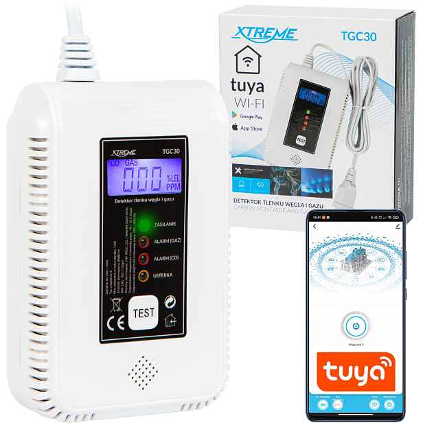 Detektor Oxidu Uhelnatého A Plynu 2V1 Detektor Oxidu Uhelnatého Co Metan Butan Tuya Wifi