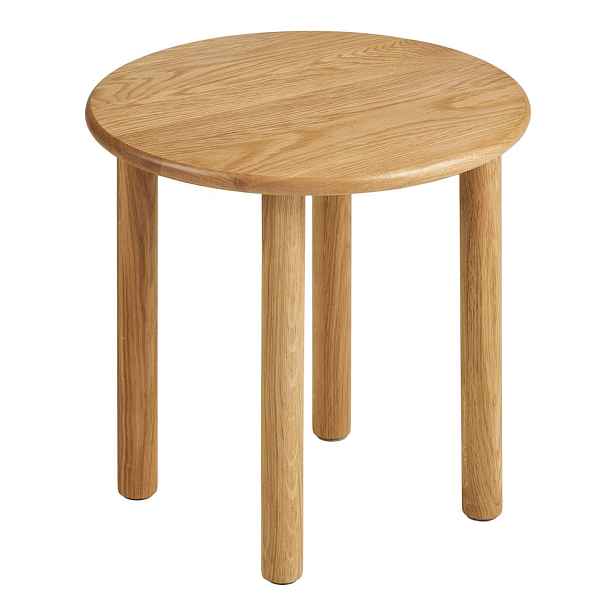 Kulatý odkládací stolek z dubového dřeva ø 40 cm Jena – House Nordic