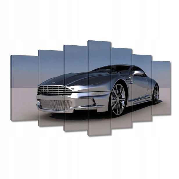 Obrazy 140x80 Stříbrný Aston Martin