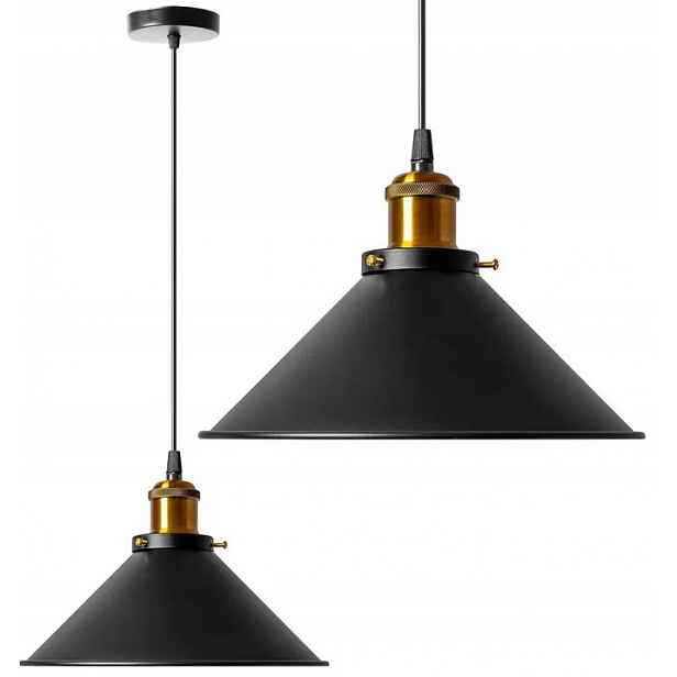 Závěsná lampa Loft Porto Jednotný lustr Černá E27 do obývacího pokoje