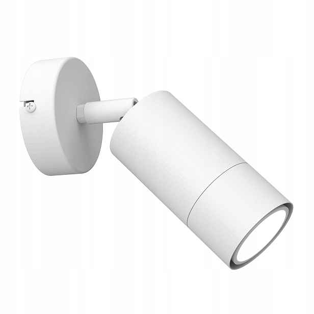 Pohyblivá bílá nástěnná lampa s minimalistickým reflektorem Luminex