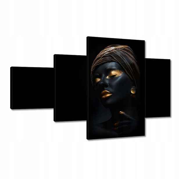 Obrazy 130x80 Zlatý make-up