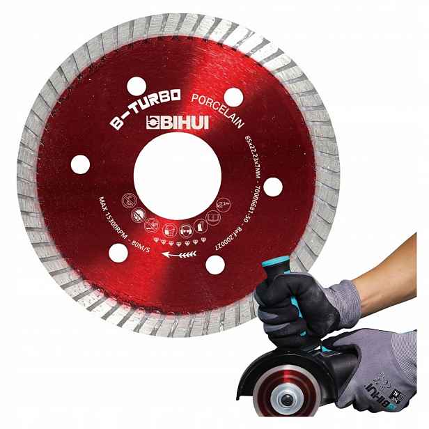 Diamantový kotouč 85 mm pro tvrdé materiály Tloušťka: 1.2 mm B-turbo Bihui