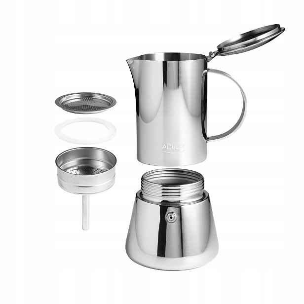 Kávovar Espresso 350 ml Indukce Gaz Myčka 6 x Šálků