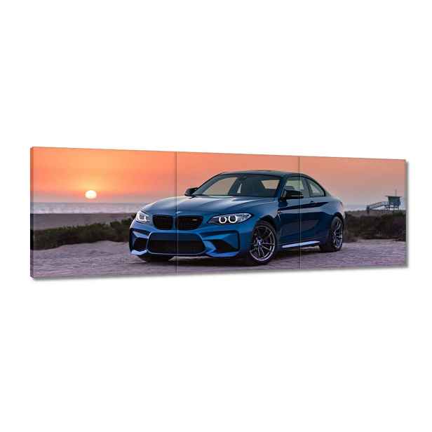 Obrazy 120x40 Krajina Bmw Západ slunce