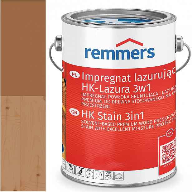 Remmers HK-Lasur Ochranná lazura na dřevo Ral 8001 Hnědá Orchová 20L