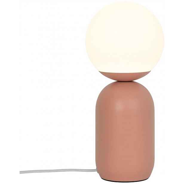 Stolní Lampa Notti Terracotta kov sklo opál E14 25W max Nordlux