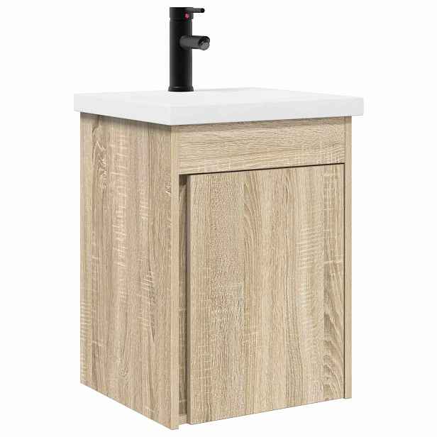 vidaXL Koupelnová skříňka s baterií Dub sonoma 42 x 40 x 74,5 cm