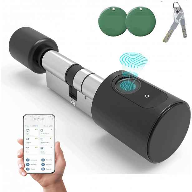 Inteligentní zámek dveří – zámek otevíratelný otisky prstů, Rfid