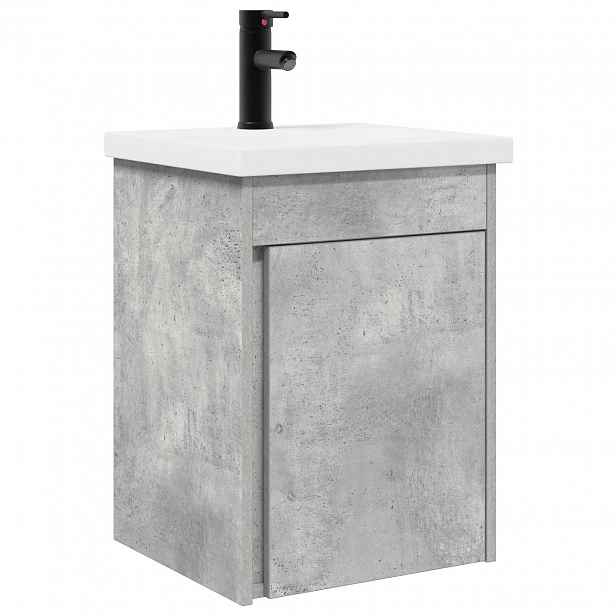vidaXL Koupelnová skříňka s baterií Betonově šedá 42 x 40 x 74,5 cm