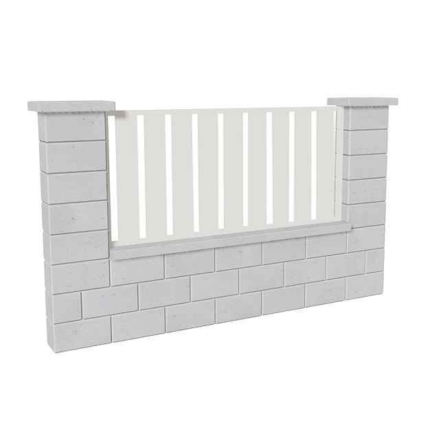 Výplň plotová DEKMETAL STECCA 2W690 pure white